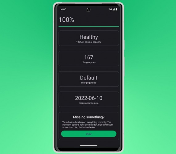Android 14可以為手機和平板帶來電池健康度查詢功能